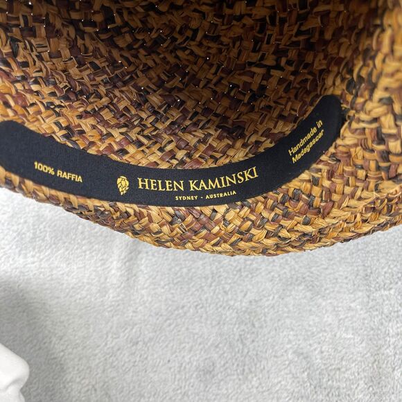 Helen Kaminski Women\'s OS Classic Madagascar Raffia Woven Hat Australia Handmade main image 5